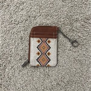 Wrangler Allover Aztec Print Mini Zip
Card Case